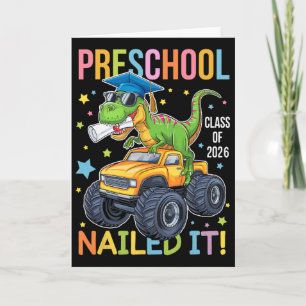 Abschluss Kindergarten Klasse 2025 Absolvent Dinos Karte