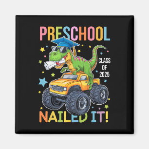 Abschluss Kindergarten Klasse 2025 Absolvent Dinos Magnet