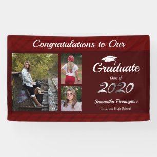Abschluss-Klasse 2020 Foto Collage Wein Banner