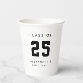 Abschluss-Klasse 2022 Moderner Name Pappbecher