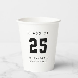 Abschluss-Klasse 2022 Moderner Name Pappbecher