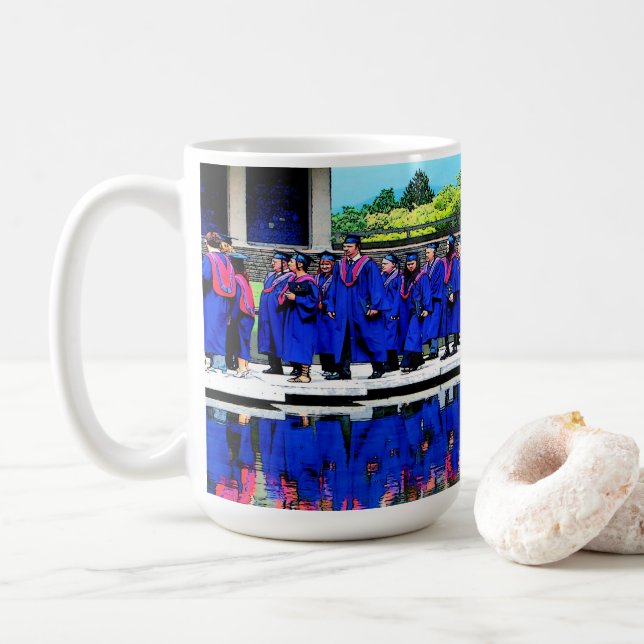 Abschluss-Klasse 20XX nach Wasser Kaffeetasse (Mit Donut)