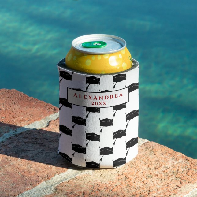 Abschluss-Klasse-Cap personalisieren Dosenkühler (In Situ Pool)