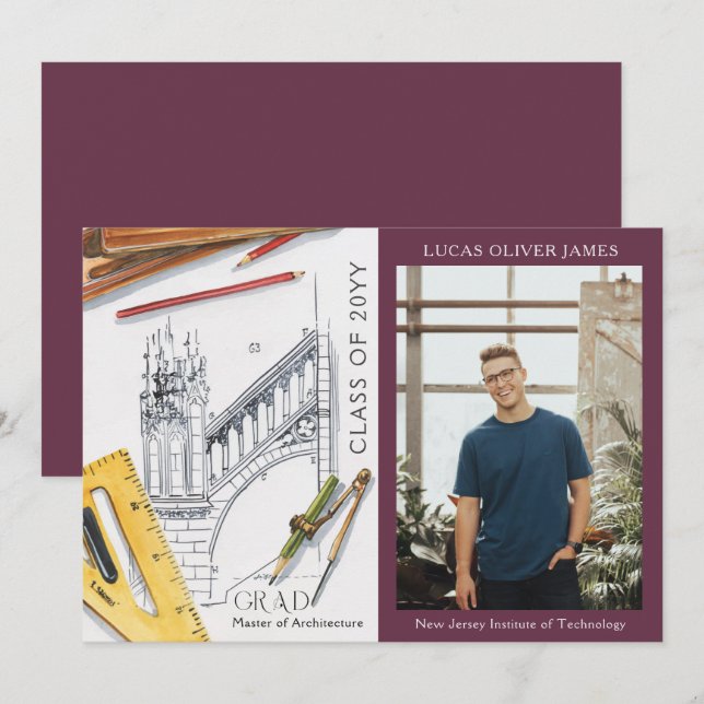 Abschluss-Klasse des Architekturingenieurs 2022 (Vorne/Hinten)