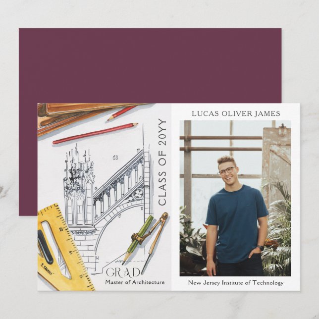 Abschluss-Klasse des Architekturingenieurs 2022 (Vorne/Hinten)