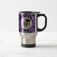 Abschluss-Klasse von 2011 lila Leopard-Tasse