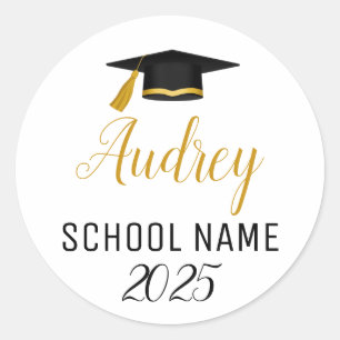 Abschluss-Klasse von 2025-Labels/Graduierungsparte Runder Aufkleber