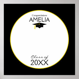 Abschluss-Klasse von 20XX benutzerdefiniertem Auto Poster