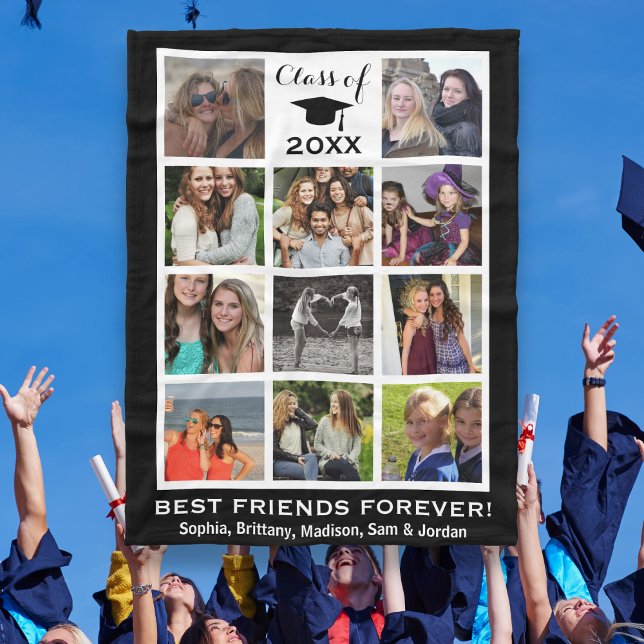 Abschluss-Klasse von 20XX Instagram-FotoCollage Fleecedecke (Von Creator hochgeladen)