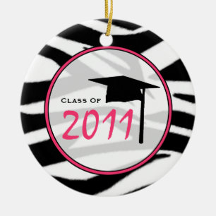 Abschluss-Klasse von Zebra-Druck 2011 u. Rosa Keramikornament