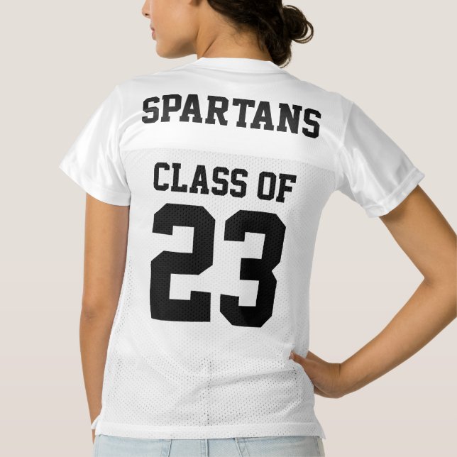 Abschluss-Klasse XX Frauen Football Trikot (Rückseite)