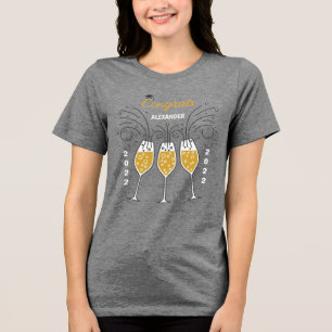 Abschluss-Klassenjahr-Glückwunsch individuell Tri-Blend Shirt
