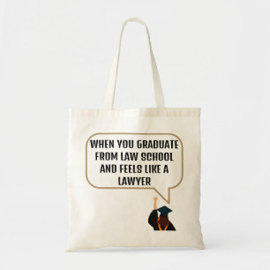Abschluss Law School Funny Zitat Geschenk für Anwä Tragetasche