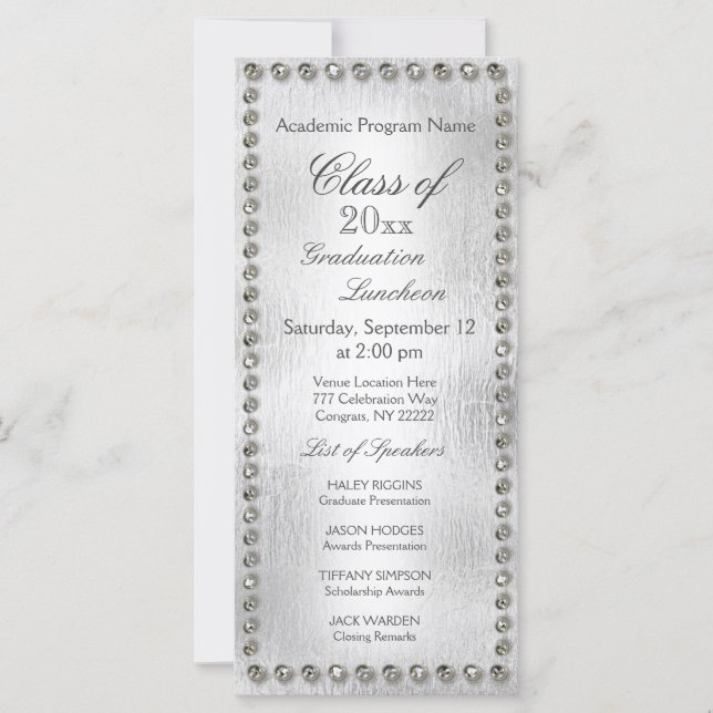 Abschluss Luncheon Formal (Vorderseite)