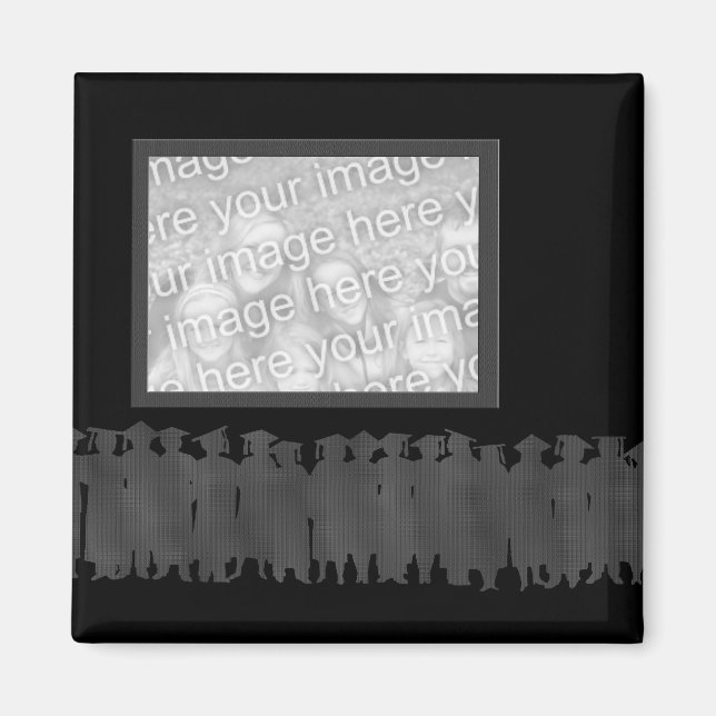 Abschluss-Magnet für gerahmtes Foto Magnet (Vorne)