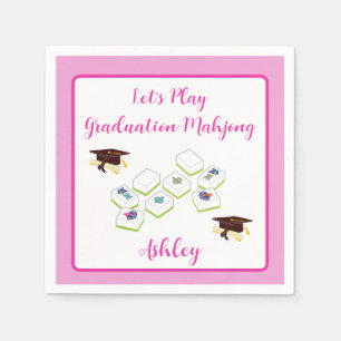 Abschluss Mahjong PERSONALISIEREN Serviette