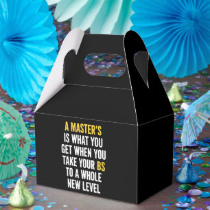 Abschluss Master-Abschluss Lustige Humor Zitate Geschenkschachtel