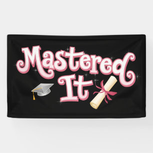 Abschluss Master-Abschluss Master-Absolvent Banner