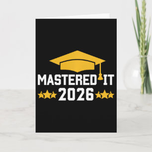 Abschluss Master-Abschluss Mastered It Cl Von 2026 Karte