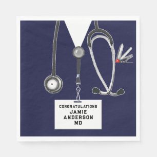 Abschluss Medizin Serviette