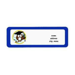 Abschluss mit Cap & Diploma - Blau und Gold
