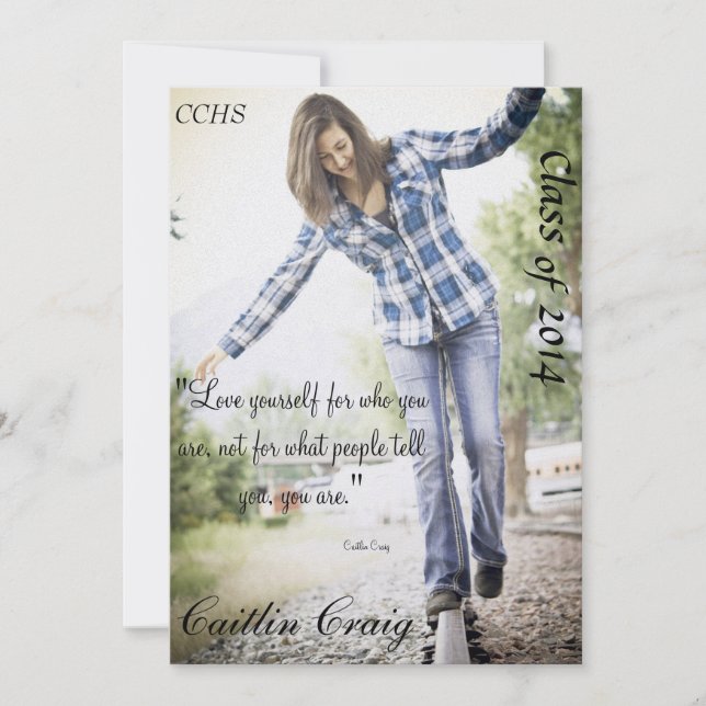 Abschluss-Mitteilung Einladung (Vorderseite)