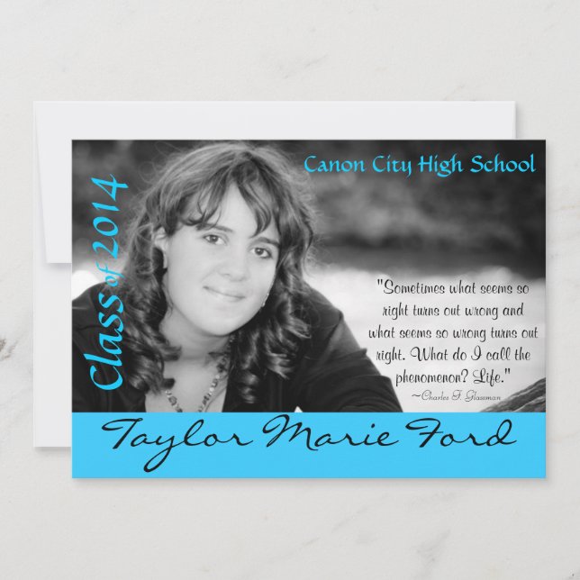 Abschluss-Mitteilung Einladung (Vorderseite)