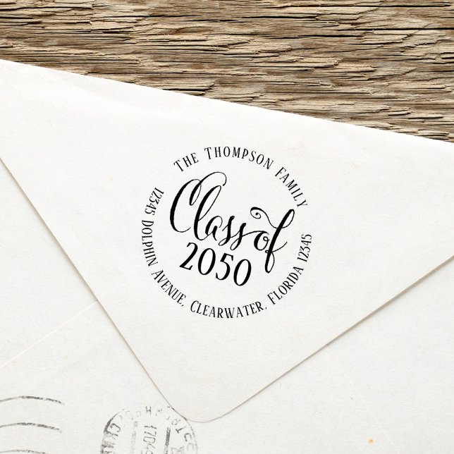 Abschluss Moderne, einfache Rücksendeadresse Permastempel (Von Creator hochgeladen)