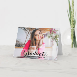 Abschluss Moderne Foto Faltkarte S B Karte