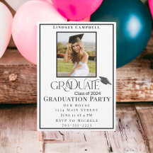 Abschluss Moderne Typografie Graduate Foto Party