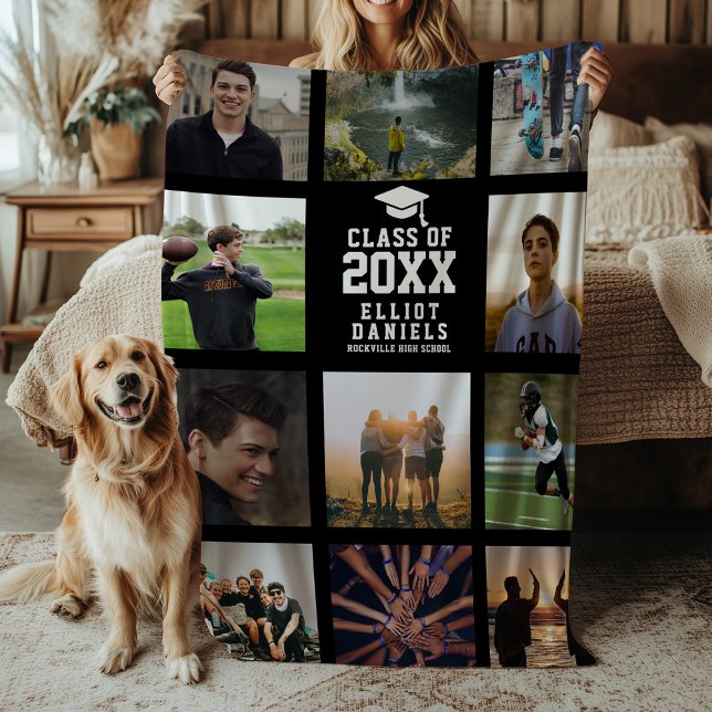 Abschluss Modernes Instagram Trendy Fotomaterial Fleecedecke (Von Creator hochgeladen)