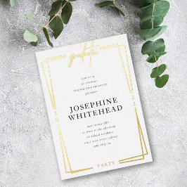 Abschluss Modernes Party Folieneinladung