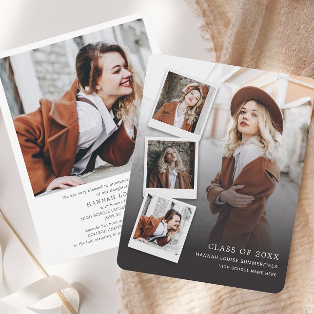 Abschluss Multi Foto Grad 2025 Ankündigung (Graduation Multi Photo Grad 2025 Announcement)