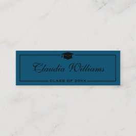 Abschluss Name Card . Elegante klassische Einsteck Telefonnummerkarte