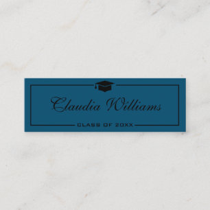 Abschluss Name Card . Elegante klassische Einsteck Telefonnummerkarte