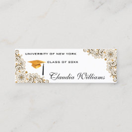 Abschluss Name Card - Elegante klassische Einsteck Telefonnummerkarte