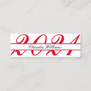 Abschluss Name Card . Elegante klassische Einsteck Telefonnummerkarte