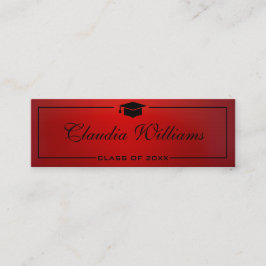 Abschluss Name Card . Elegante klassische Einsteck Telefonnummerkarte