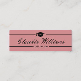Abschluss Name Card - Elegante klassische Einsteck Telefonnummerkarte
