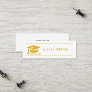 Abschluss Name Card - Elegante klassische Einsteck Telefonnummerkarte