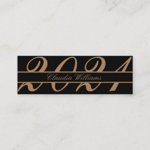 Abschluss Name Card . Elegante klassische Einsteck Telefonnummerkarte