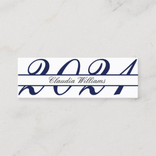 Abschluss Name Card . Elegante klassische Einsteck Telefonnummerkarte