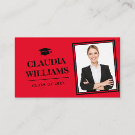 Abschluss Name Card - Elegante klassische Einsteck Telefonnummerkarte