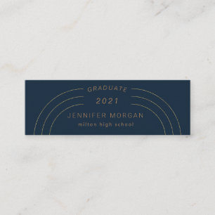 Abschluss Name Card für moderne Eleganz Mini Visitenkarte
