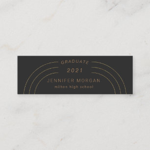 Abschluss Name Card für moderne Eleganz Mini Visitenkarte