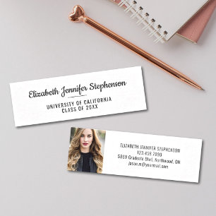 Abschluss Name Einsetzen einfache Fotokarte Telefonnummerkarte