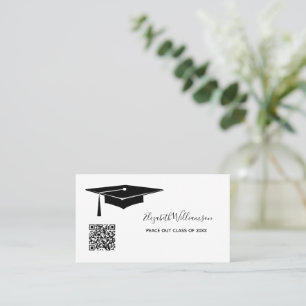 Abschluss Name Karte QR-Code Einsteckkarte