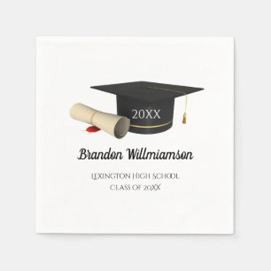 Abschluss Napkins Class of 2025 Party Tableware Serviette