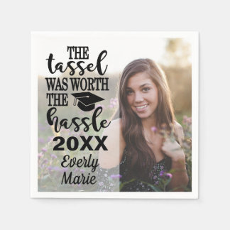 Abschluss Napkins mit Foto Serviette