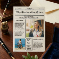 Abschluss News Einladung beibehalten - druckbar